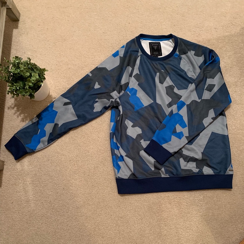 Guess Camo Crew Neck Sweater